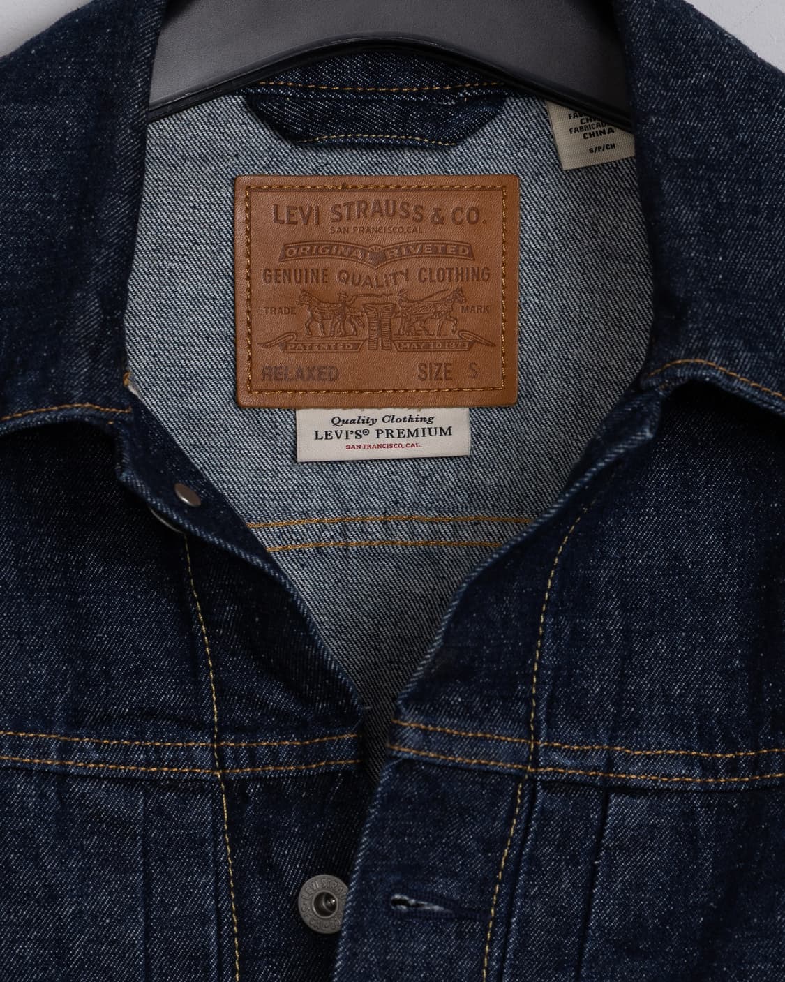 리바이스 프리미엄 타입1 데님 자켓 S사이즈(100) 상품이미지7