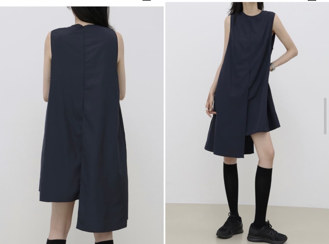 트리밍버드 소아미니원피스 네이비 상품이미지1