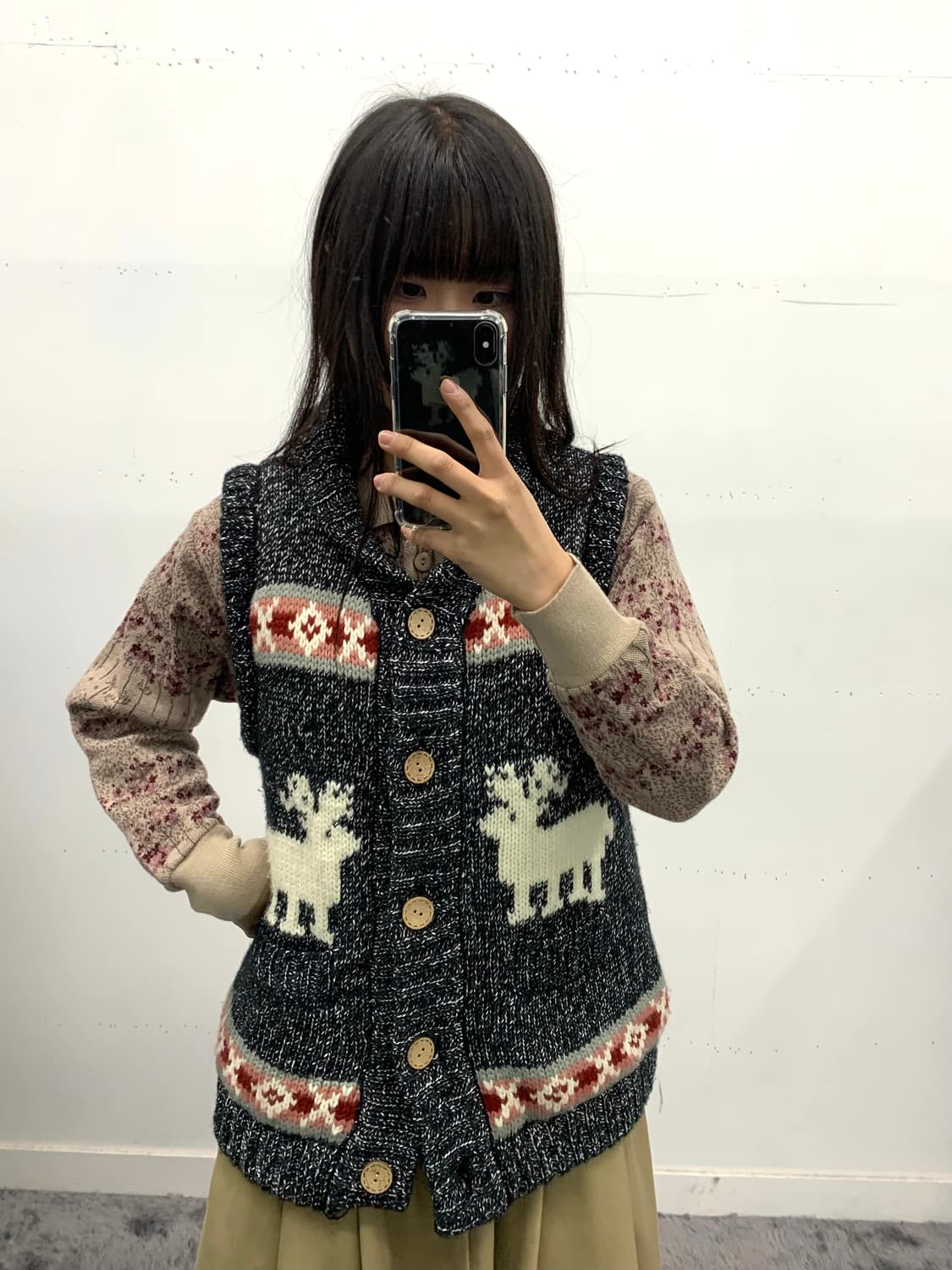 잔꽃 카라 가디건 상품이미지3