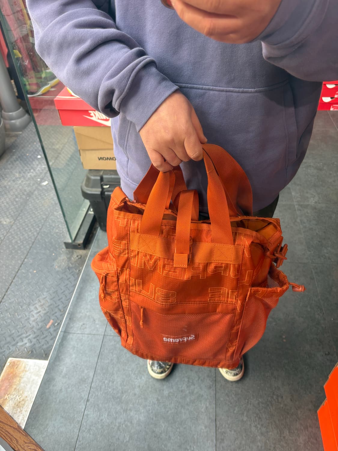 슈프림 유틸리티 토트백 오렌지 - 21FW 상품이미지5