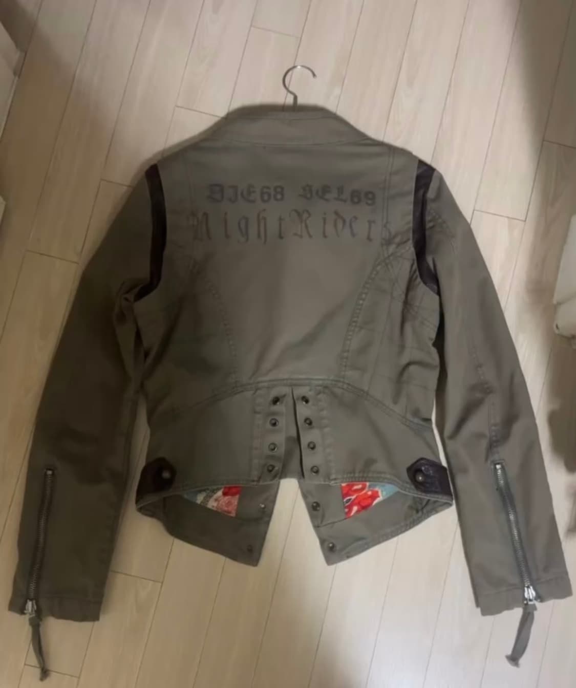 디젤 y2k 그룬지 바이커 자켓 상품이미지2