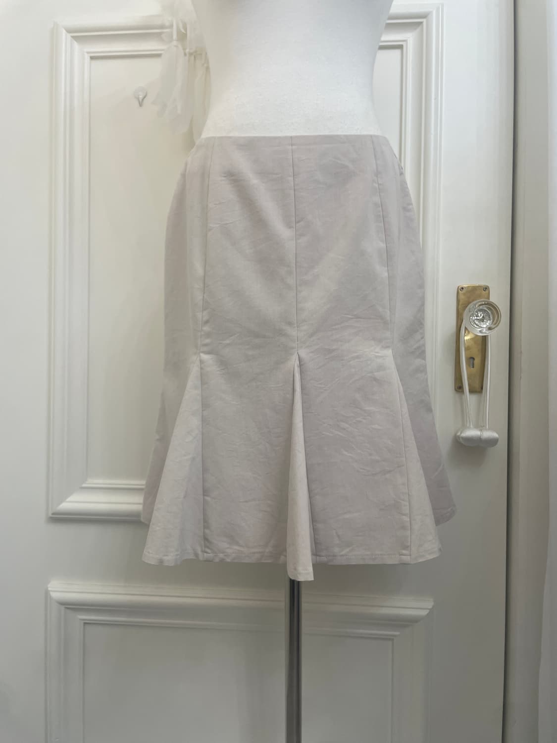 beige flare midi skirt 상품이미지5