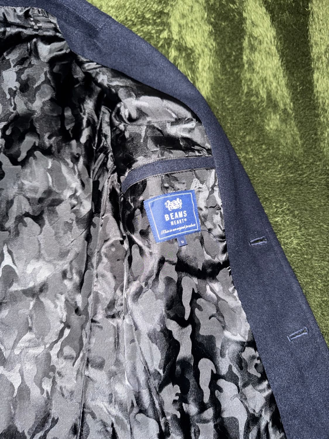 [M] BEAMS HEART 빔즈 하트 쓰리버튼 하프 코트 블레이저 상품이미지5