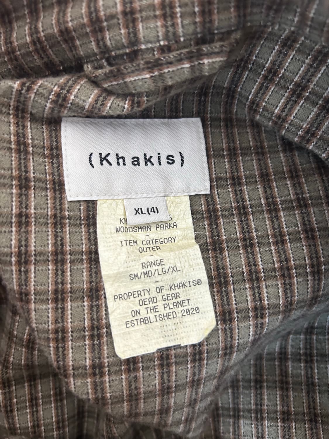 카키스 우븐 바람막이 상품이미지3