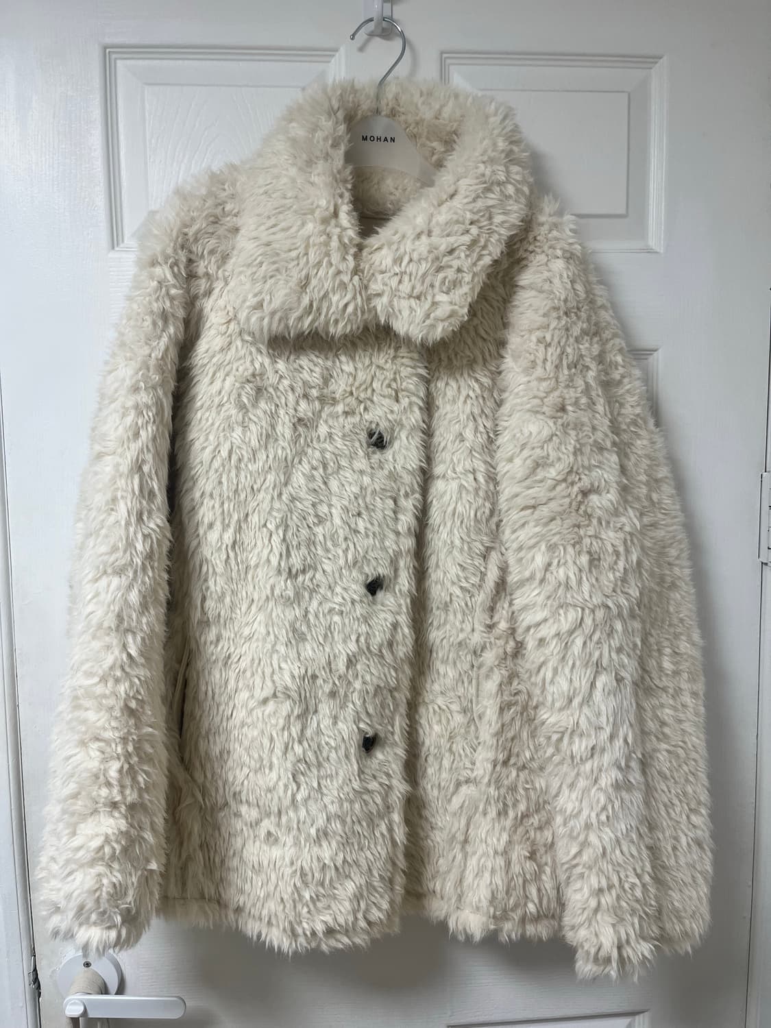 모한 리버시블 하이넥 퍼 자켓 xs 상품이미지4