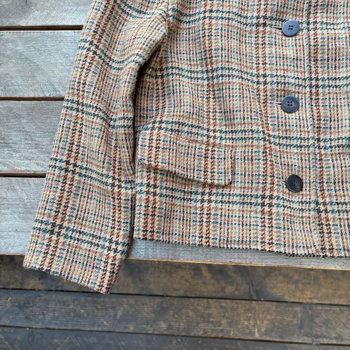 80s 이세이미야케 스포츠 울 트위드 자켓 상품이미지5