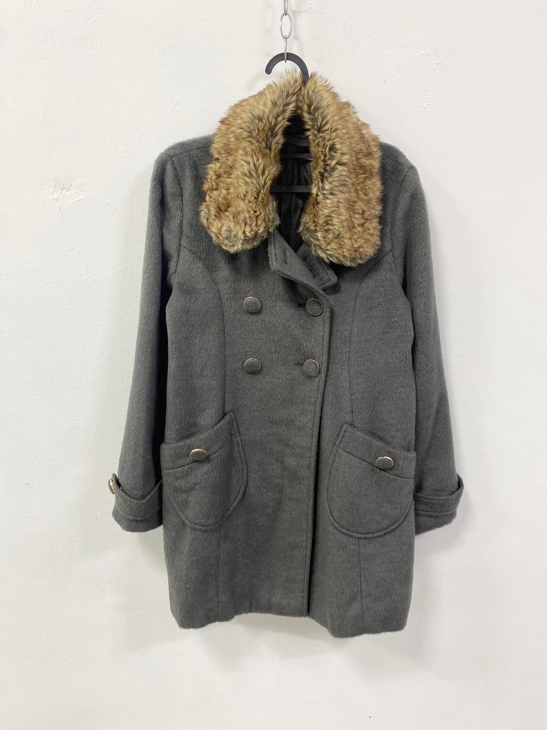 도쿄 걸 플러피 차콜 코트 상품이미지7