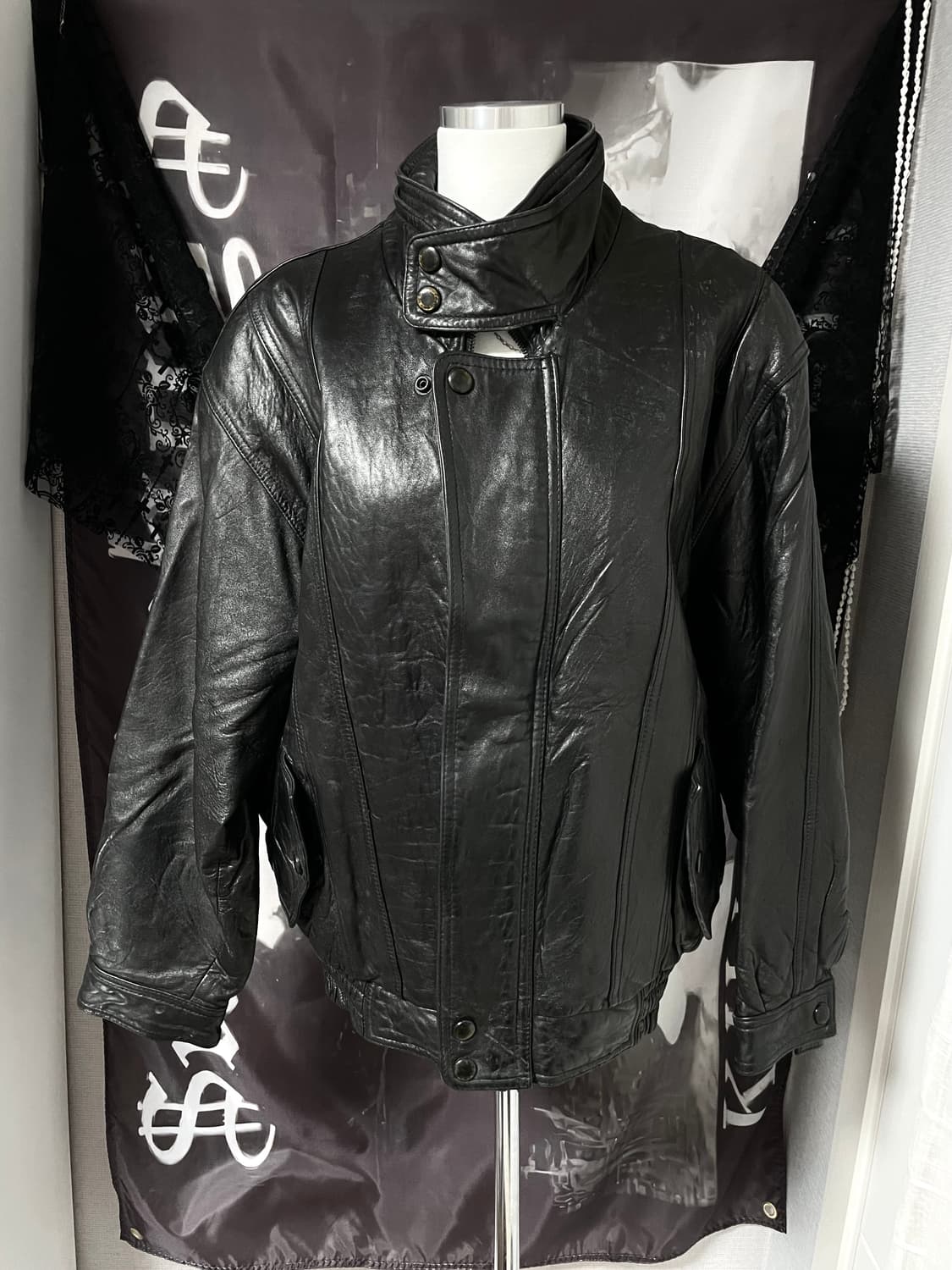 빈티지 리얼레더봄버자켓 릭오웬스디올st락시크다크웨어2010에디슬리먼st 상품이미지1