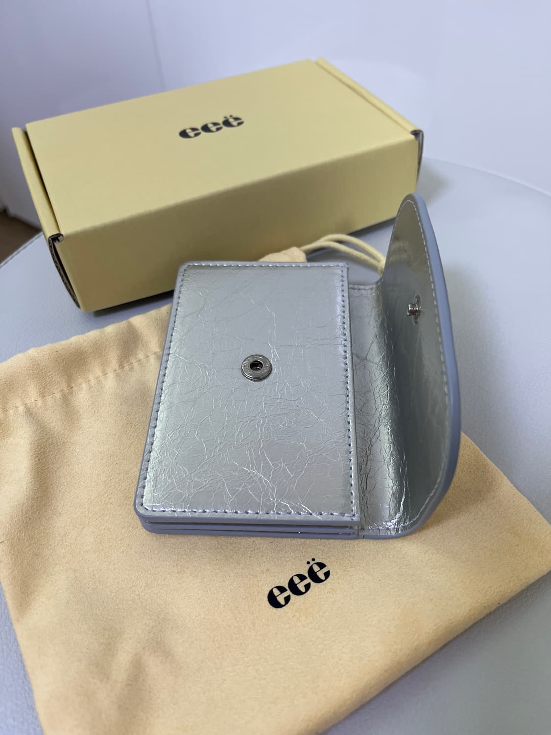 이이에 카드지갑 실버 새상품 상품이미지2