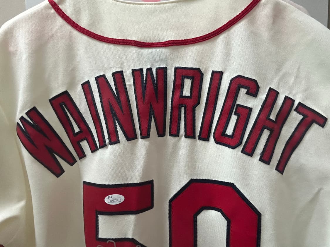mlb 세인트루이스 카디널스 웨인라이트 싸인 유니폼 m사이즈 상품이미지5