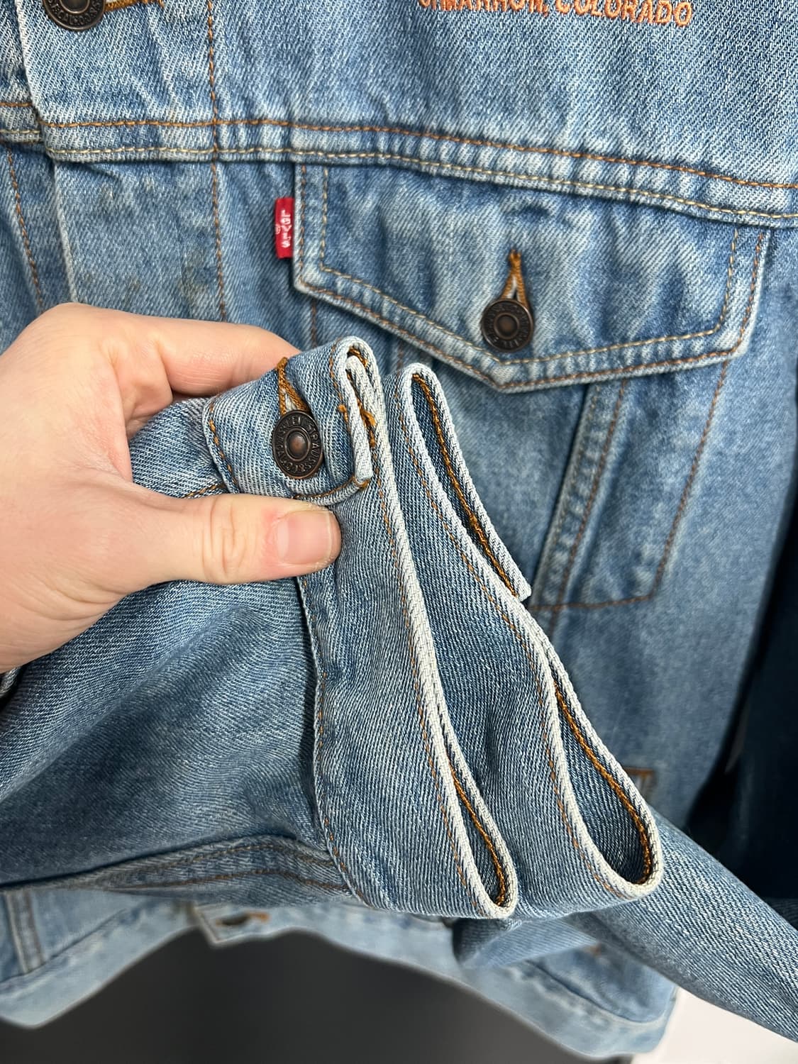 00s Levis 리바이스 70507 빈티지 데님 트러커 자켓 상품이미지5