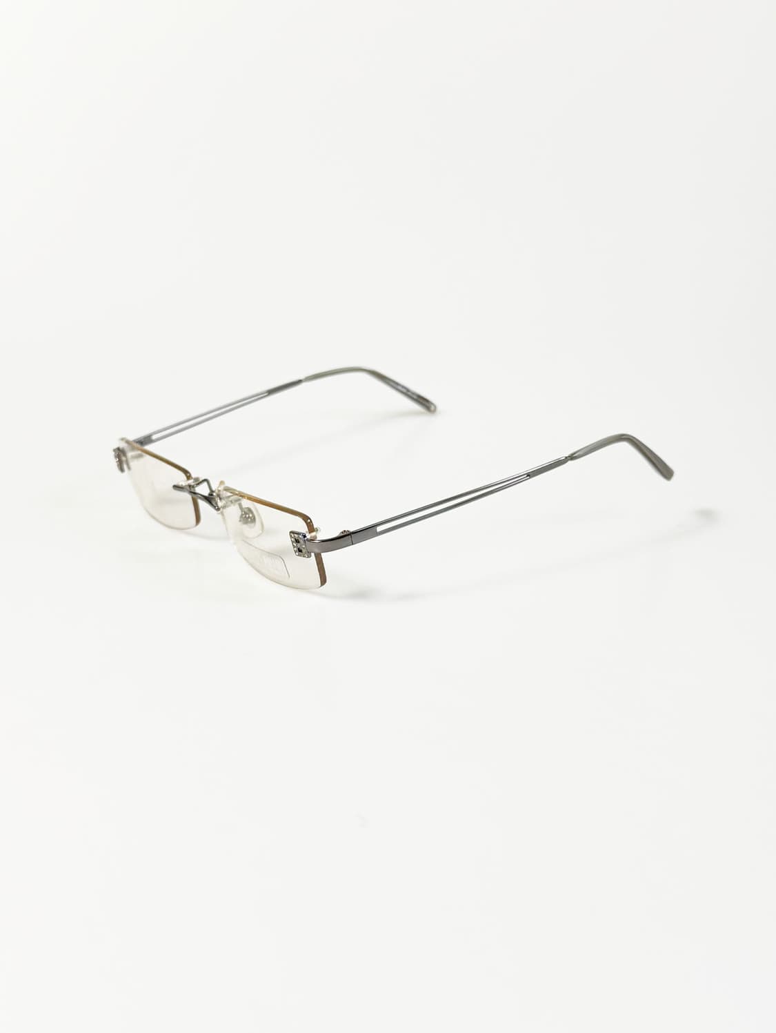 R&B EYEWEAR 메탈 무테 스퀘어 프레임 빈티지 안경 상품이미지3