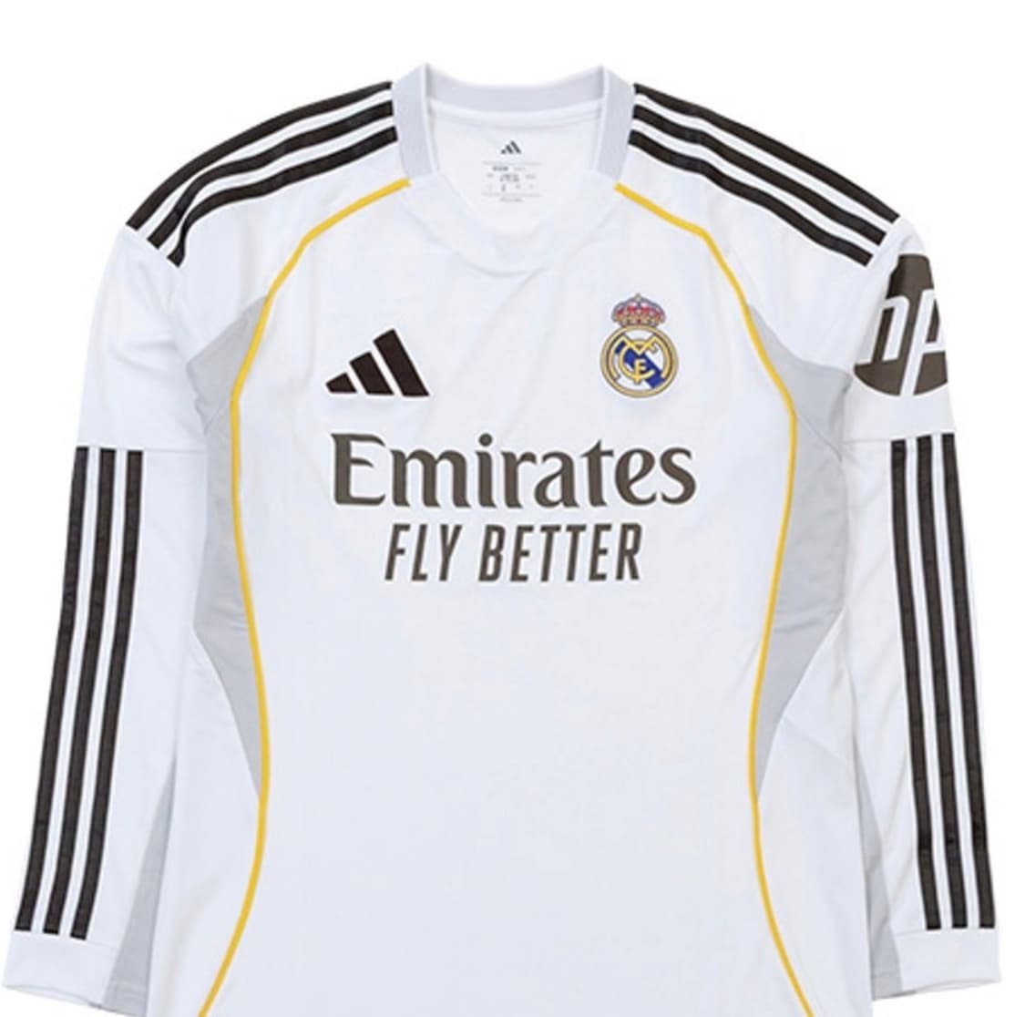 (S) 아디다스 레알 마드리드 25-26 홈 긴팔 유니폼 져지 상품이미지1