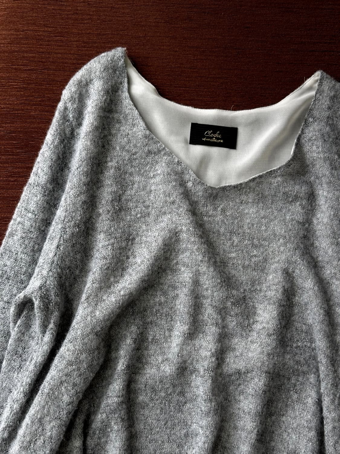 Layered design L/S loose knit top 상품이미지2