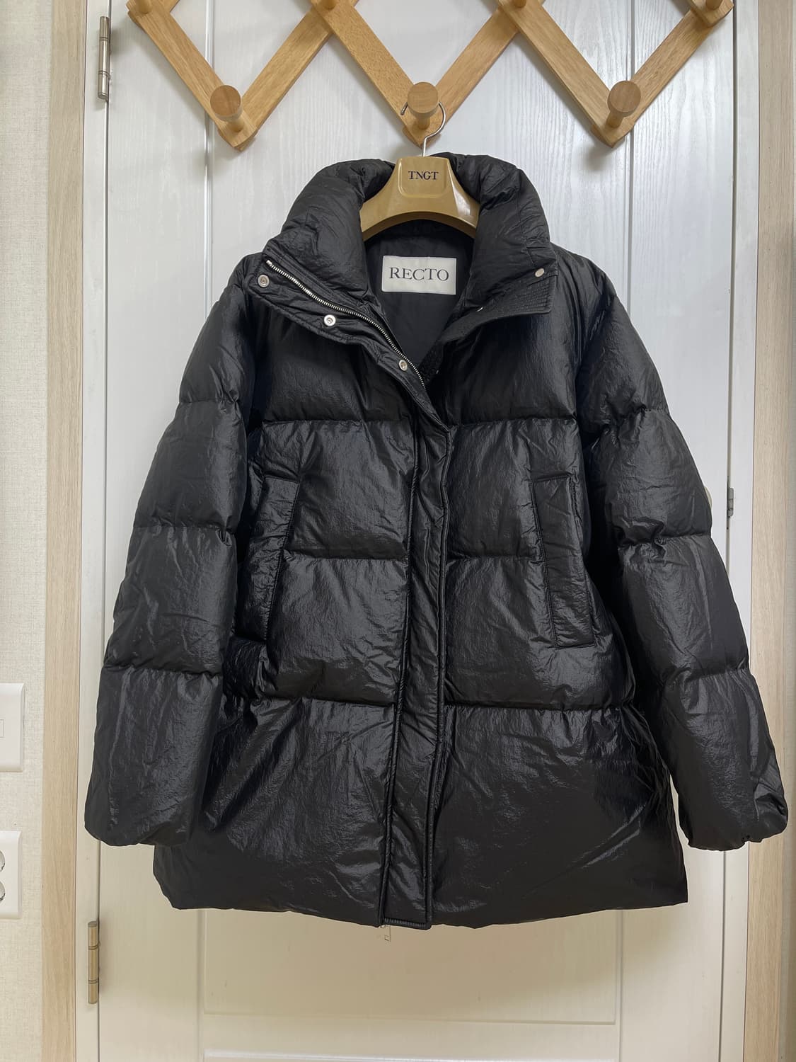 [새상품] 렉토 샤이닝 퀄티드 구스 다운 점퍼 상품이미지1