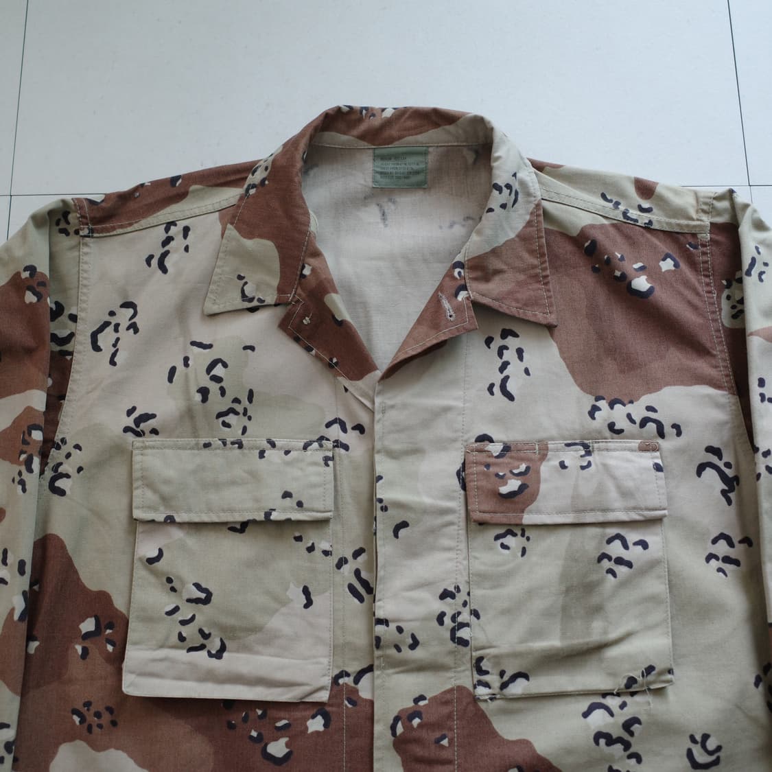 90s 미군 리프로 사막6색 초코칩 데저트 BDU 자켓 M-R 상품이미지2