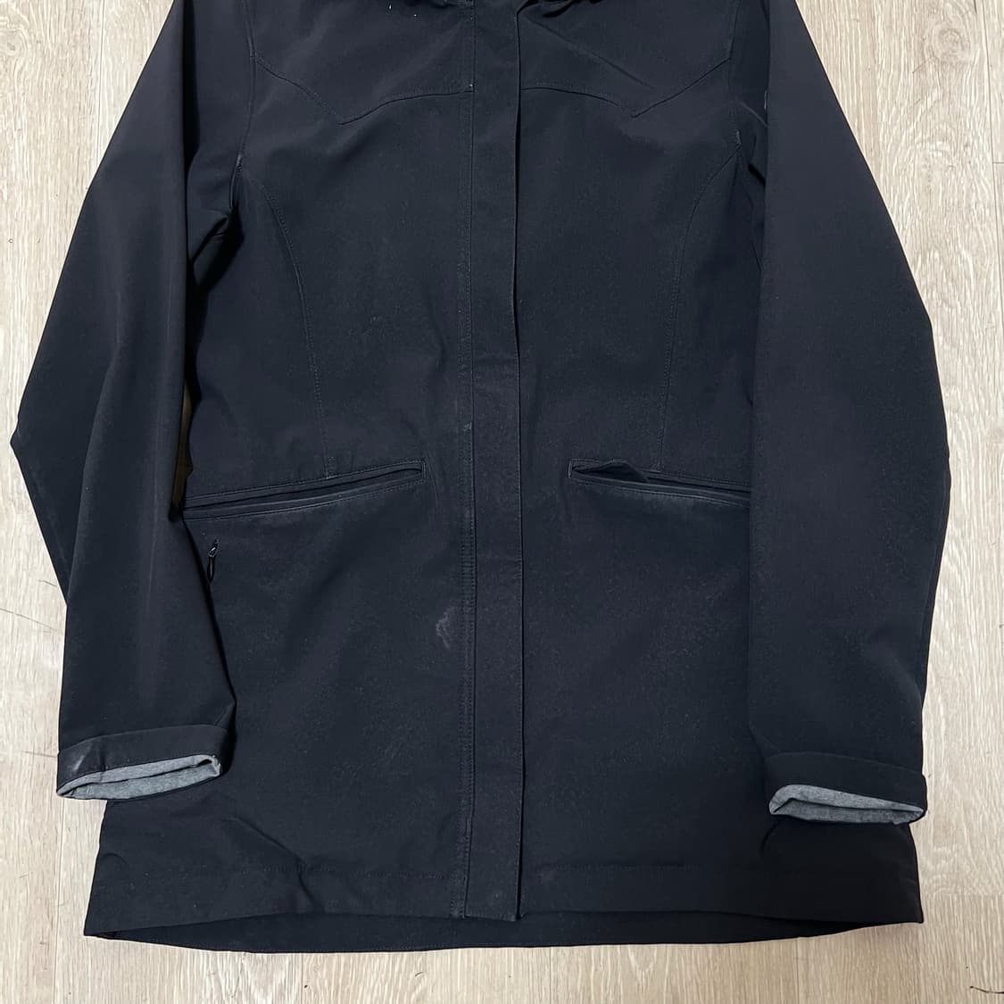 노스페이스 여성 후드 롱 바람막이 자켓 XS/85  상품이미지3