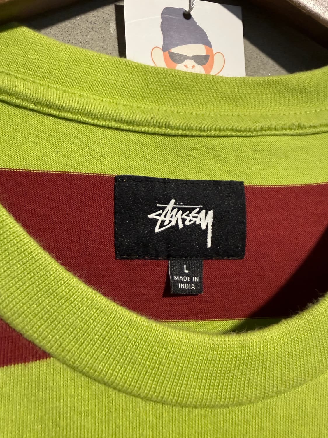 스투시 스트라이프 티셔츠 L 상품이미지4