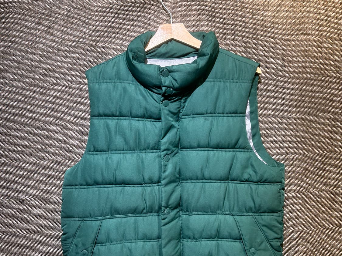90s올드갭 패딩 베스트 빈티지그린 상품이미지3