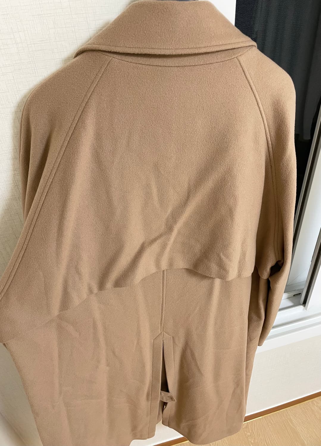 언유즈드 더블 오버사이즈 코트 카멜 상품이미지6