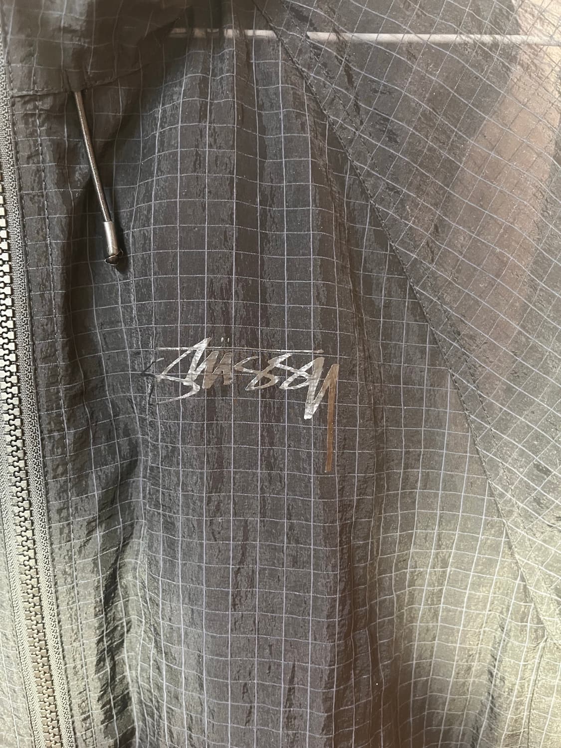 스투시 비치 쉘 트랜스패런트 립스탑 블랙 상품이미지2