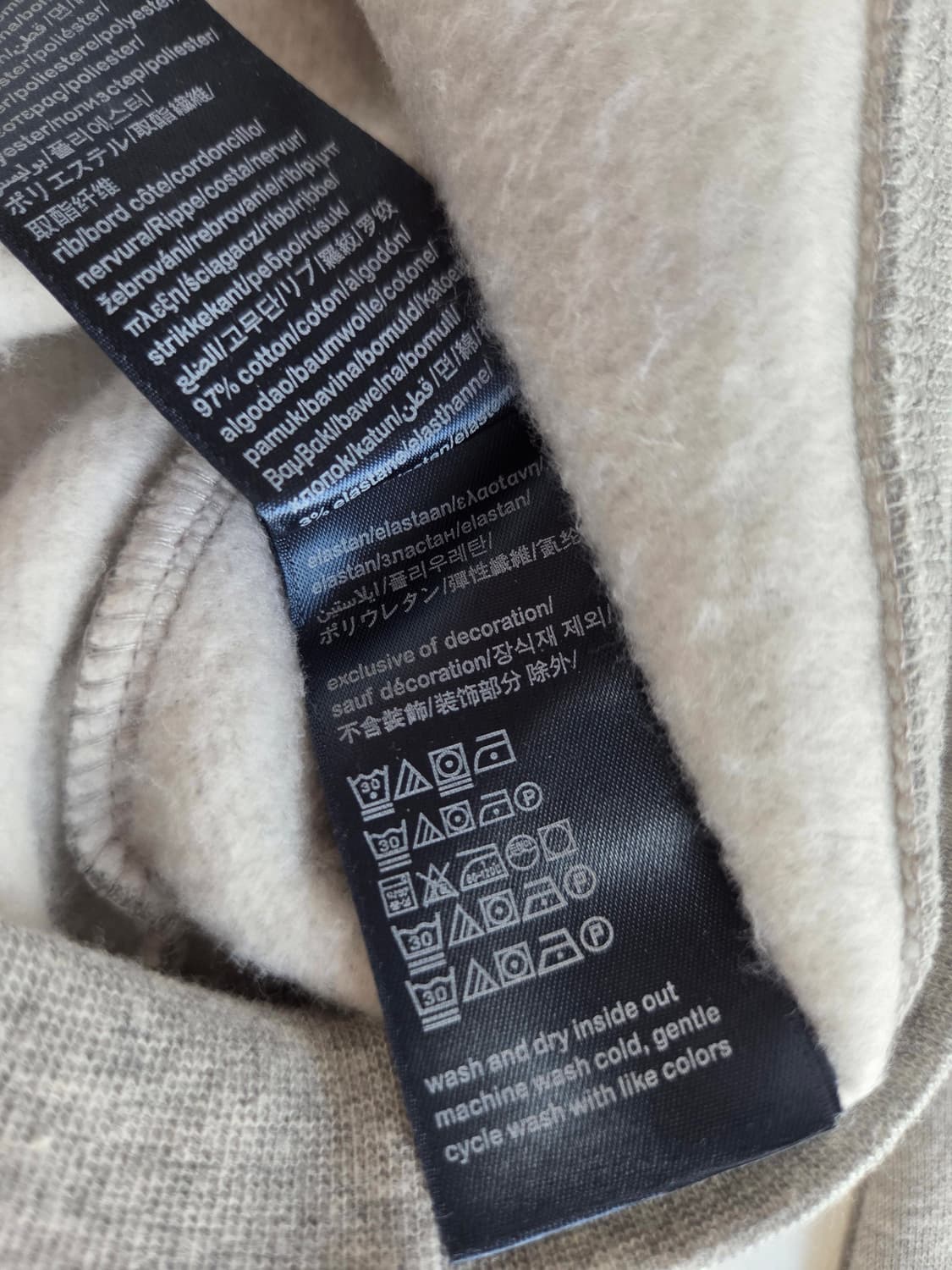 타미힐피거 스펠아웃 박시 스웻셔츠 맨투맨 그레이 M 상품이미지5