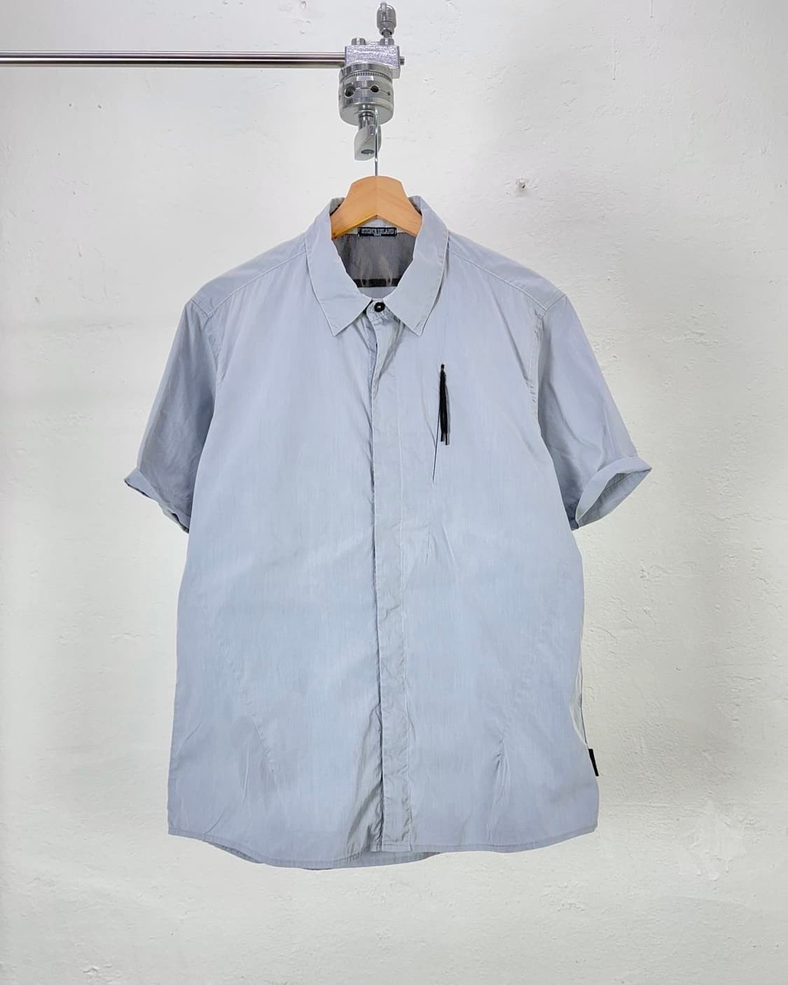 스톤아일랜드 09ss 쉐도우 프로젝트 그레이 나일론 쇼트 셔츠 상품이미지1