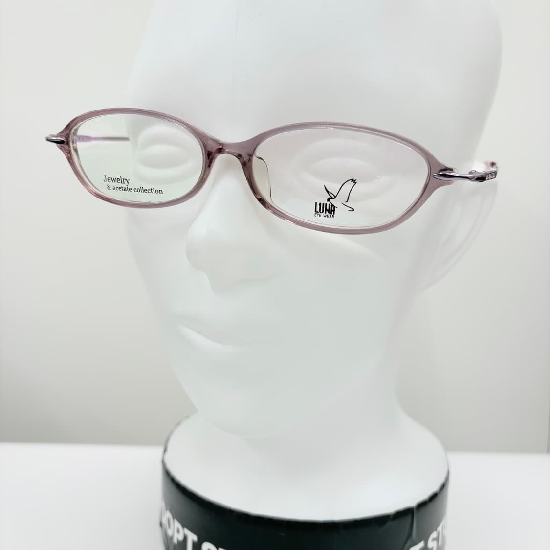 LUNA 핑크 큐빅 빈티지안경 상품이미지5