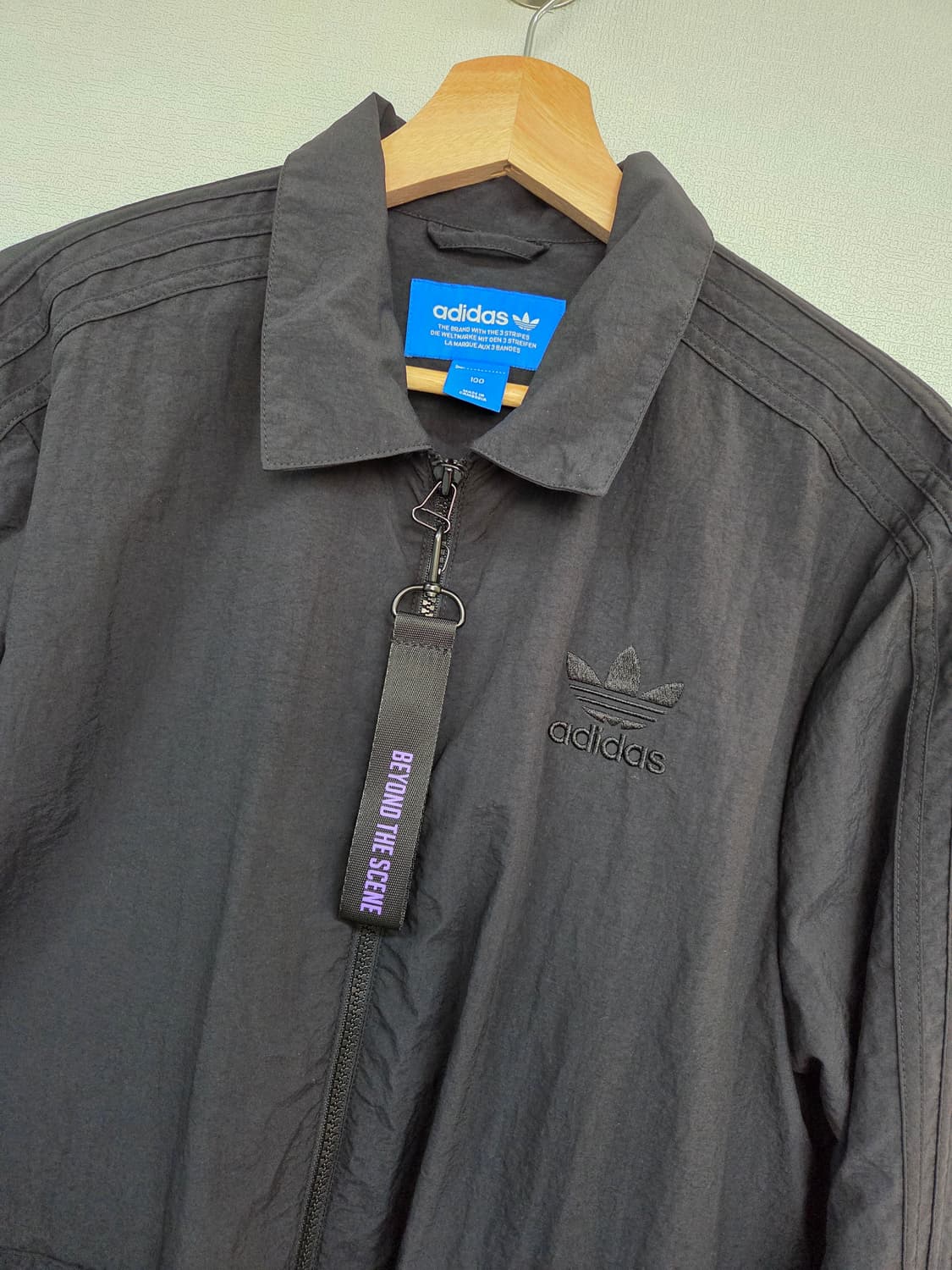 아디다스 블랙 코치자켓 상품이미지3