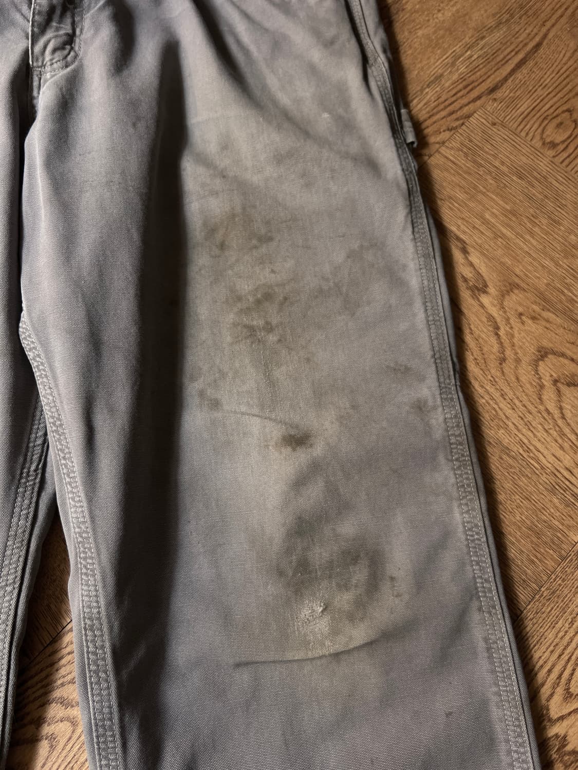 [38]칼하트 USA 더티워싱 차콜 싱글니 카펜터 워크 팬츠 상품이미지6