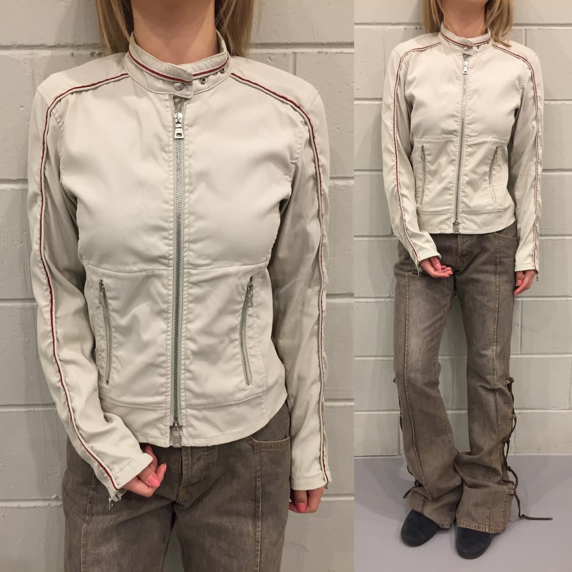 PRADA Archive Red Line Nylon Zip Jacket 상품이미지1