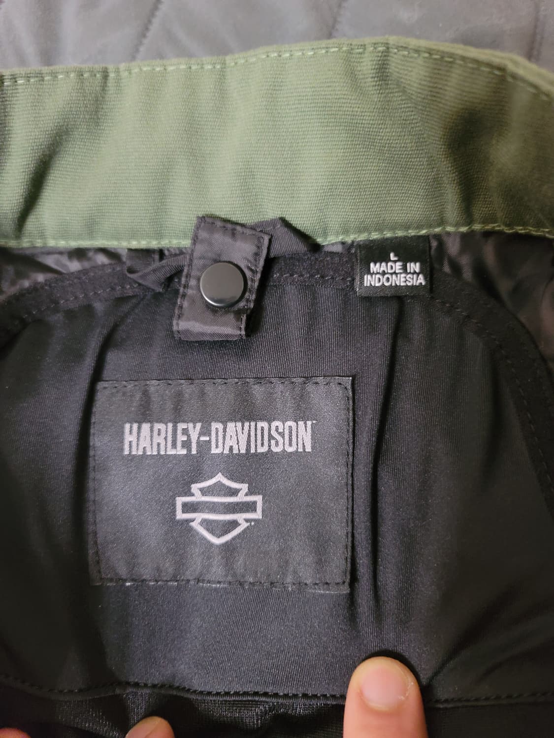 여성 할리데이비슨 카키색 자켓 L 야상 라이딩 라이더 바이크 바이커 상품이미지2