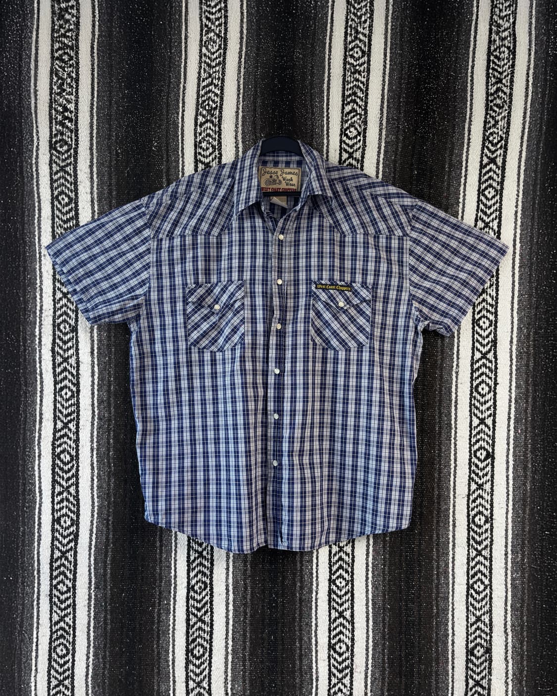 West Coast Choppers 웨스턴 체크 반팔 셔츠 상품이미지4