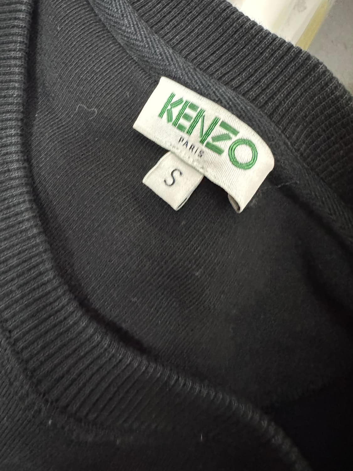 정품 여성 겐조 Kenzo 블랙 타이거 자수 미디 원피스 상품이미지3