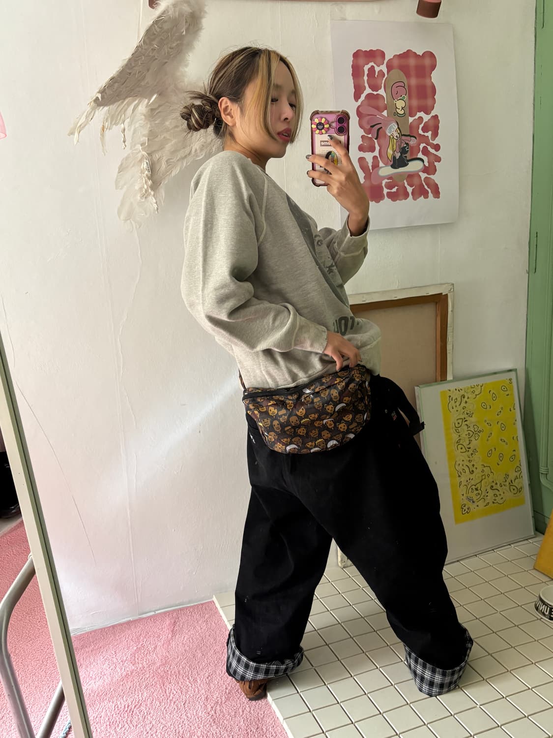 베이프x exile 콜라보 백 상품이미지7