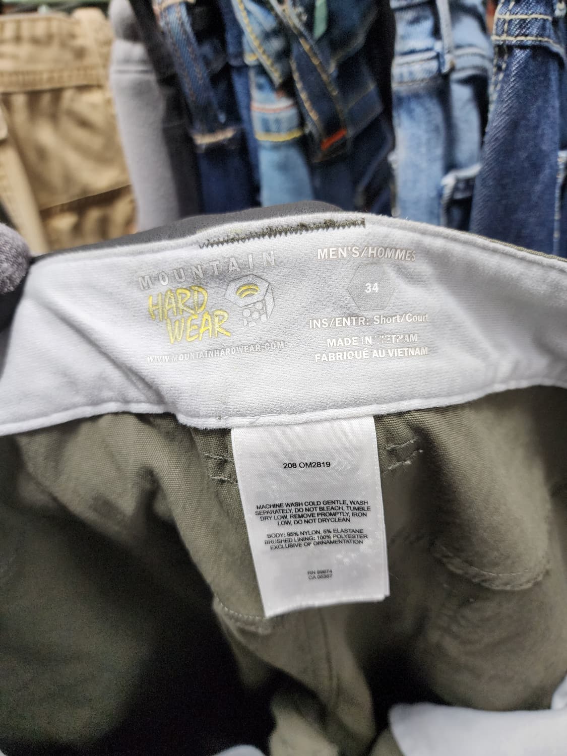 마운틴 하드웨어 카키색 카고바지 상품이미지5