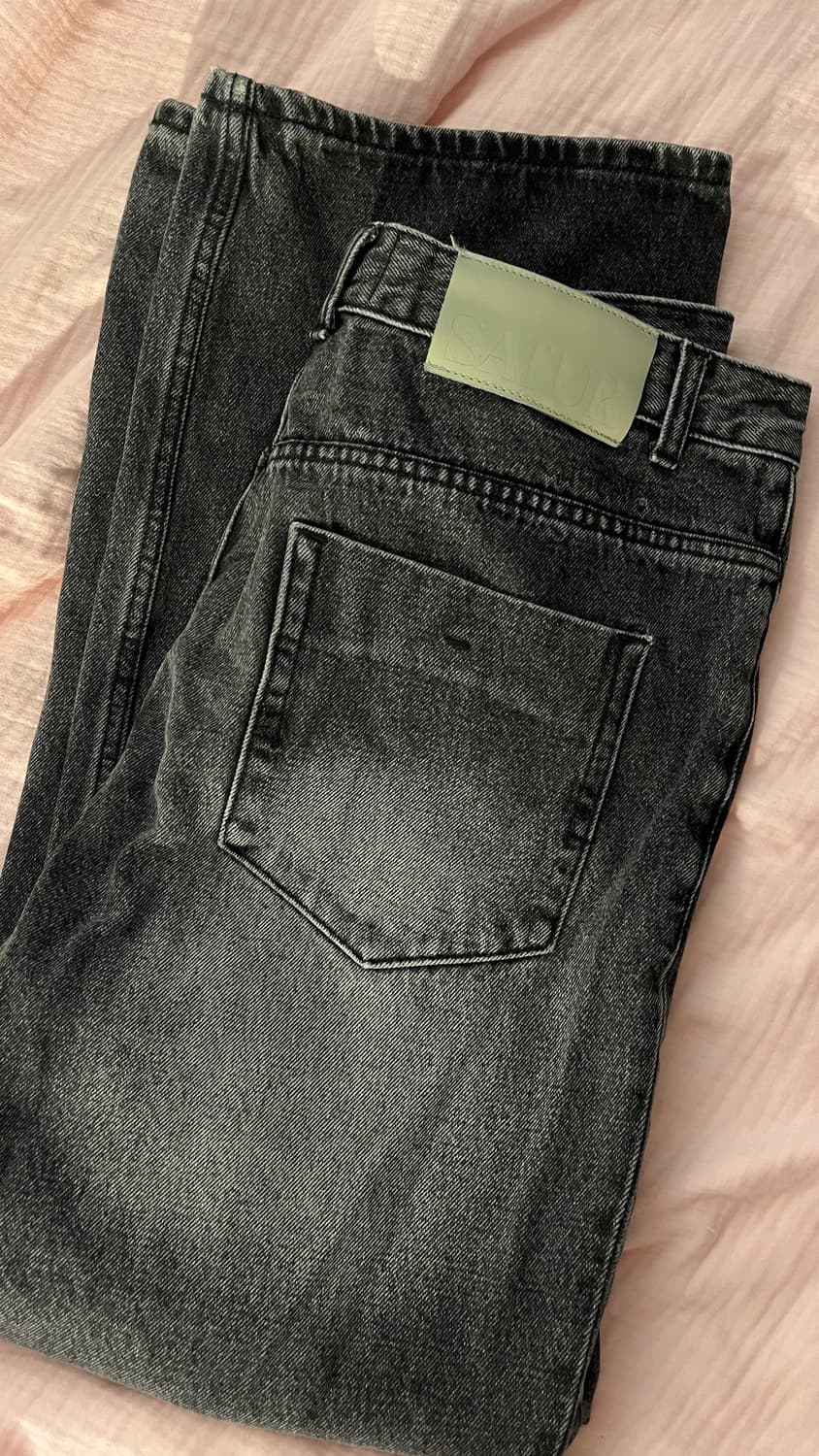 세터 흑청워싱 청바지 상품이미지3