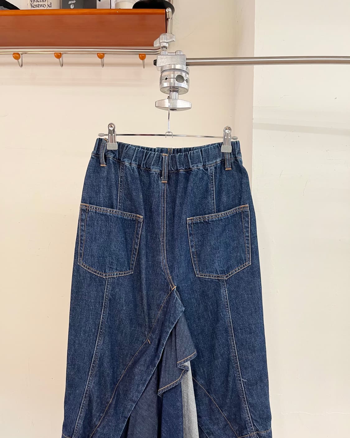 주카 블루 판넬 맥시 스커트 상품이미지5