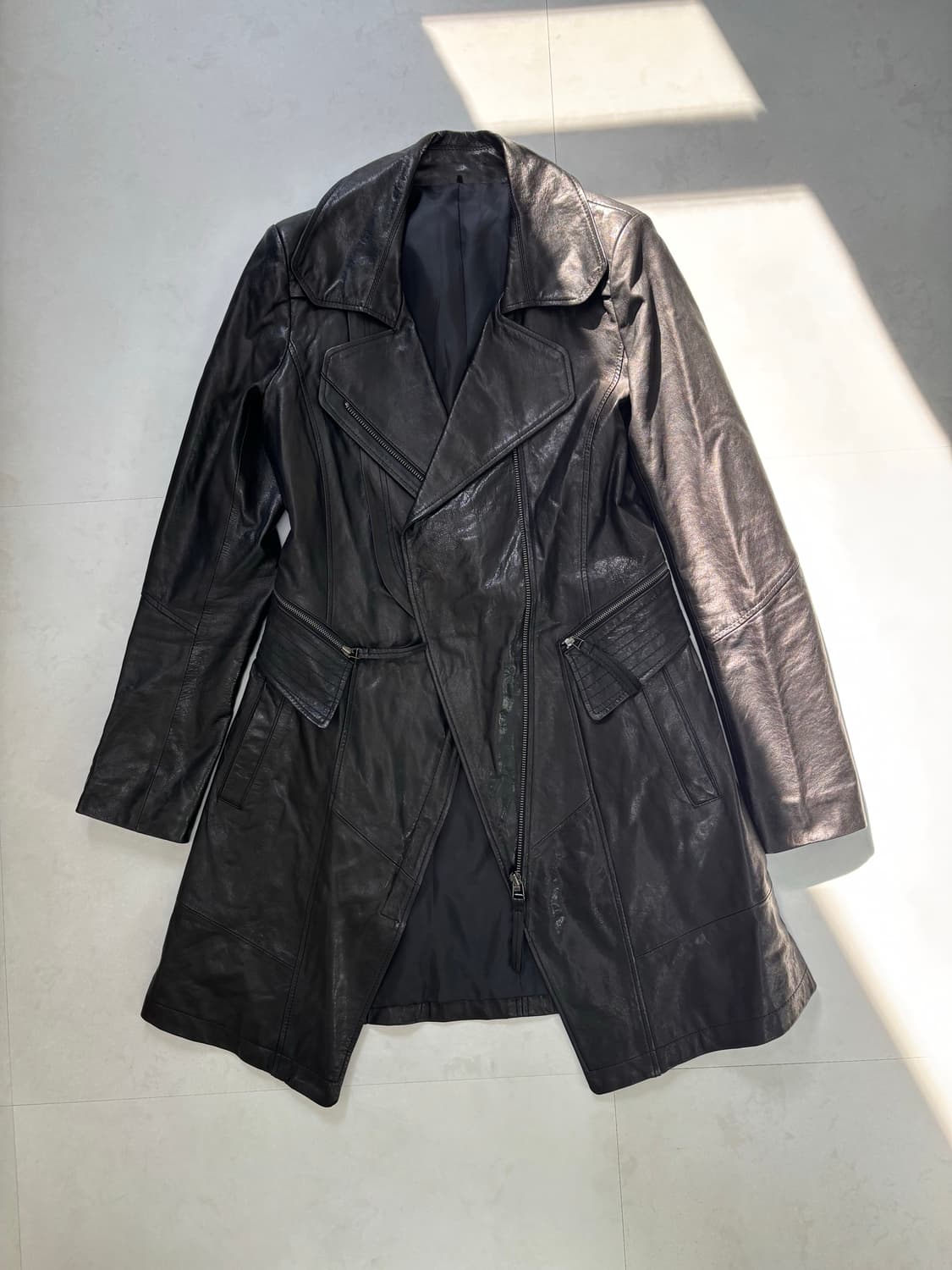 SOFT MID LEATHER JACKET 상품이미지1