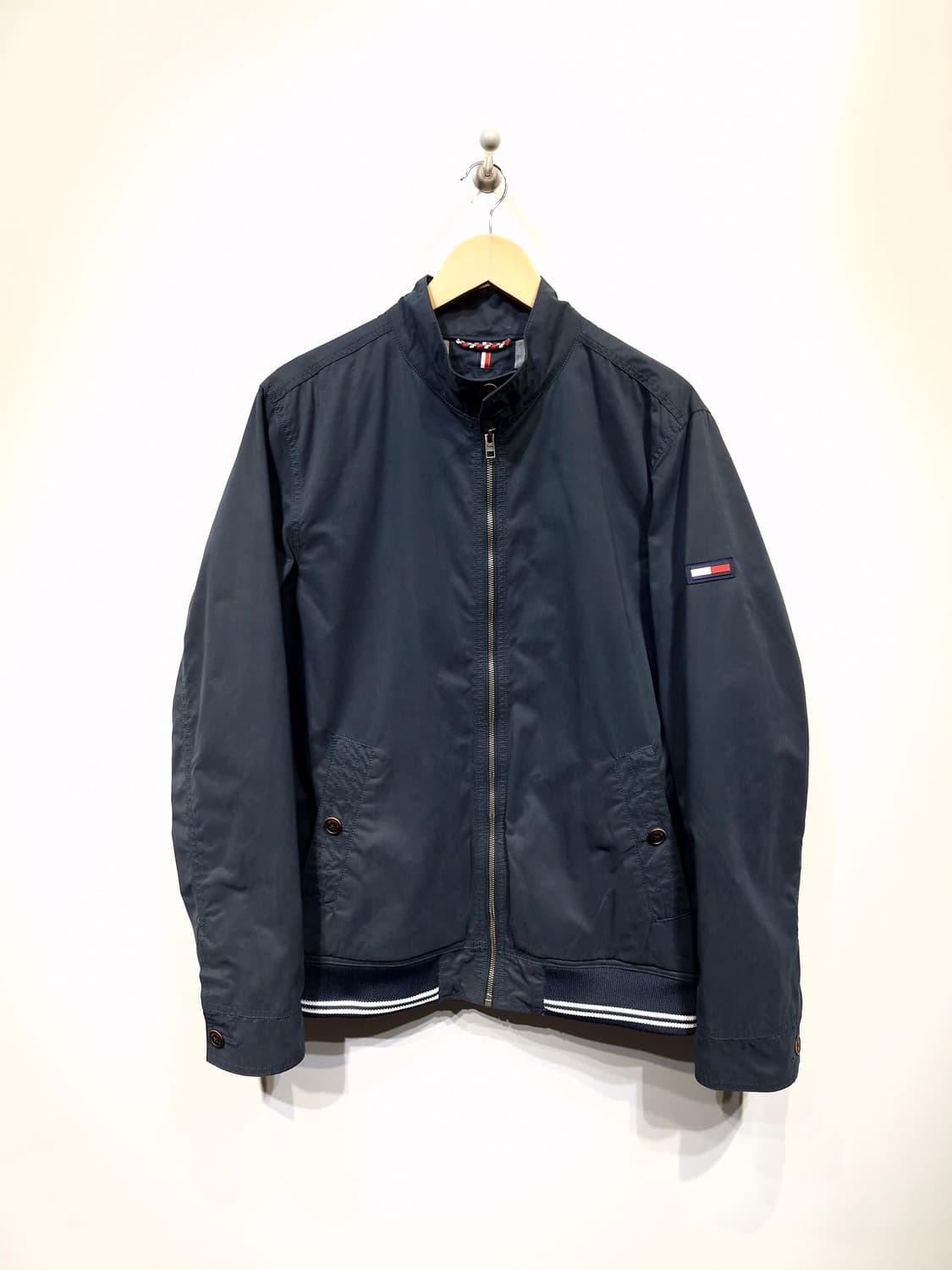 TOMMY HILFIGER 타미힐피거 베이직 솔리드 자켓 네이비 상품이미지2