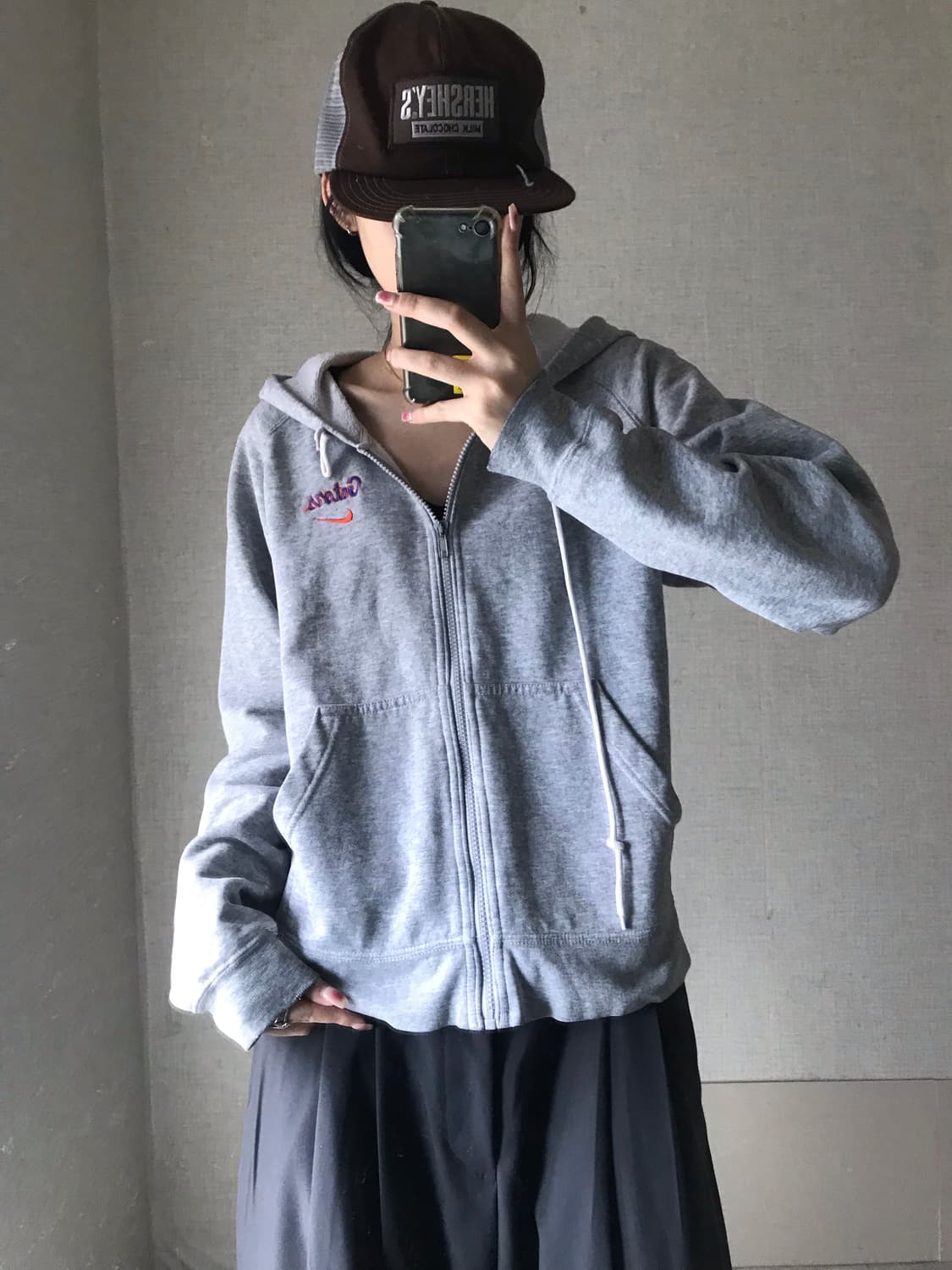 나이키 00s 그레이 후드집업 상품이미지5