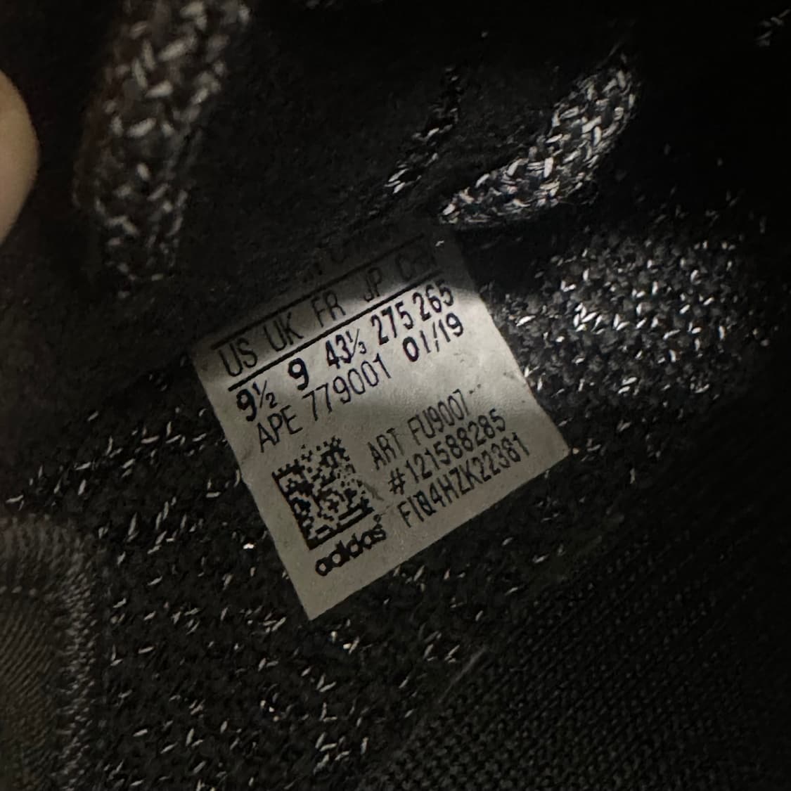 아디다스 이지부스트 350 V2 블랙 275사이즈 상품이미지6