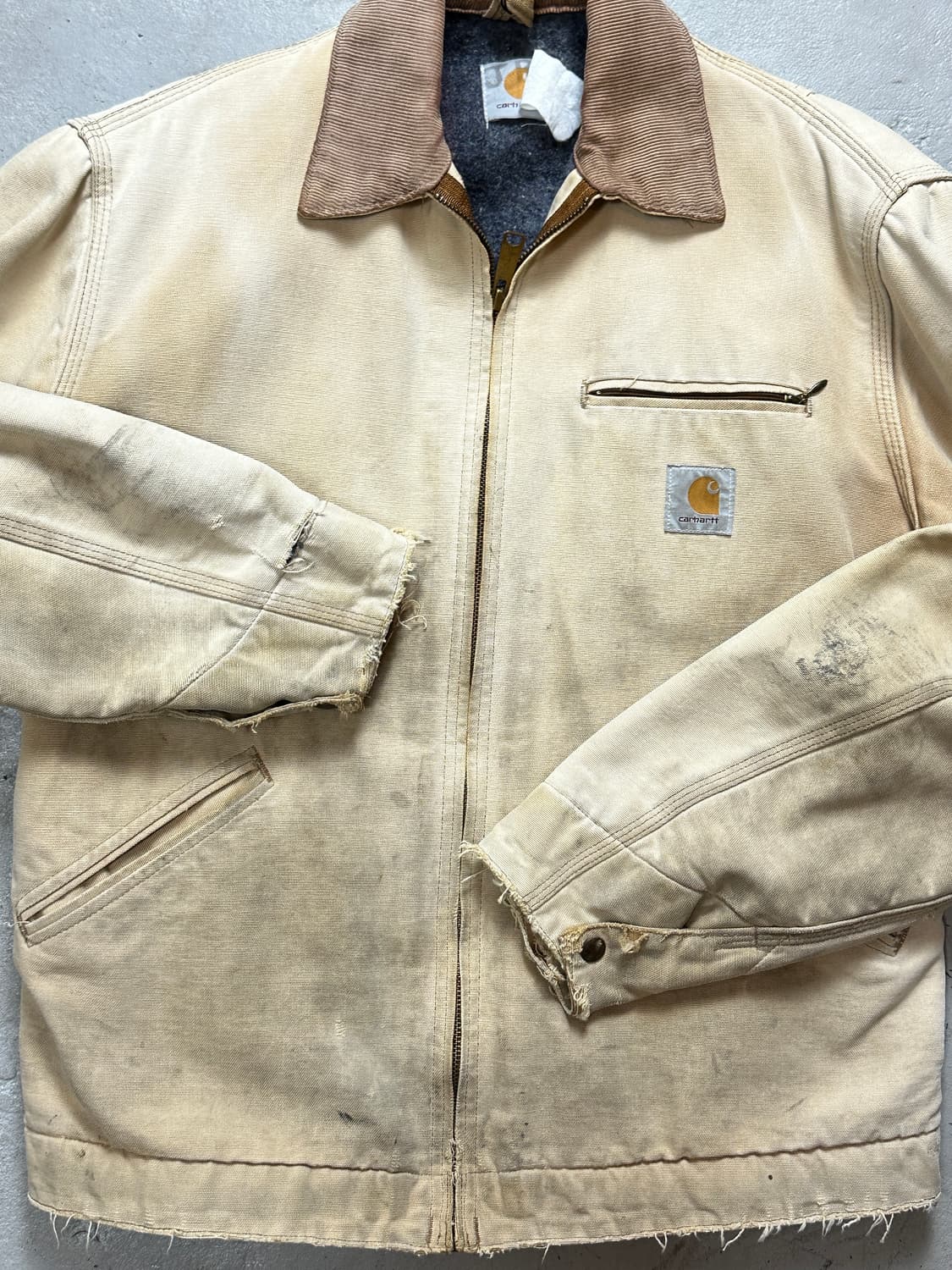 90's OG USA Made 칼하트 J01 디트로이트 자켓 상품이미지8