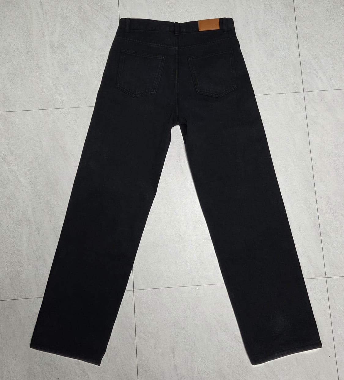 (S) 렉토 루즈핏 데님 팬츠 블랙 상품이미지3