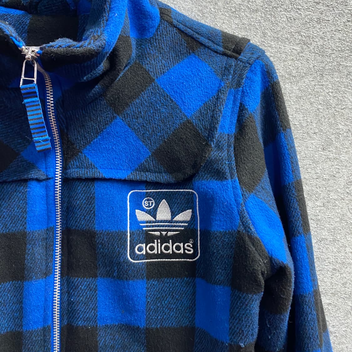 아디다스 파이어버드 체크 울 집업 b3376 상품이미지3