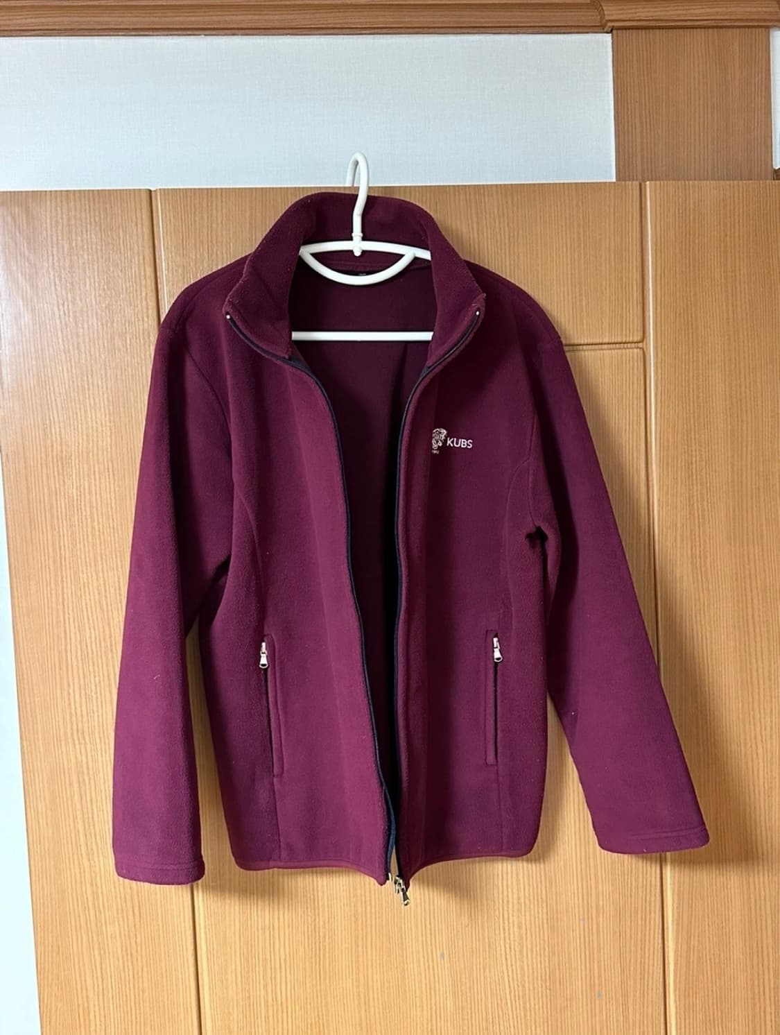 고려대학교 경영대학 자주색 후리스 자켓 100 상품이미지3