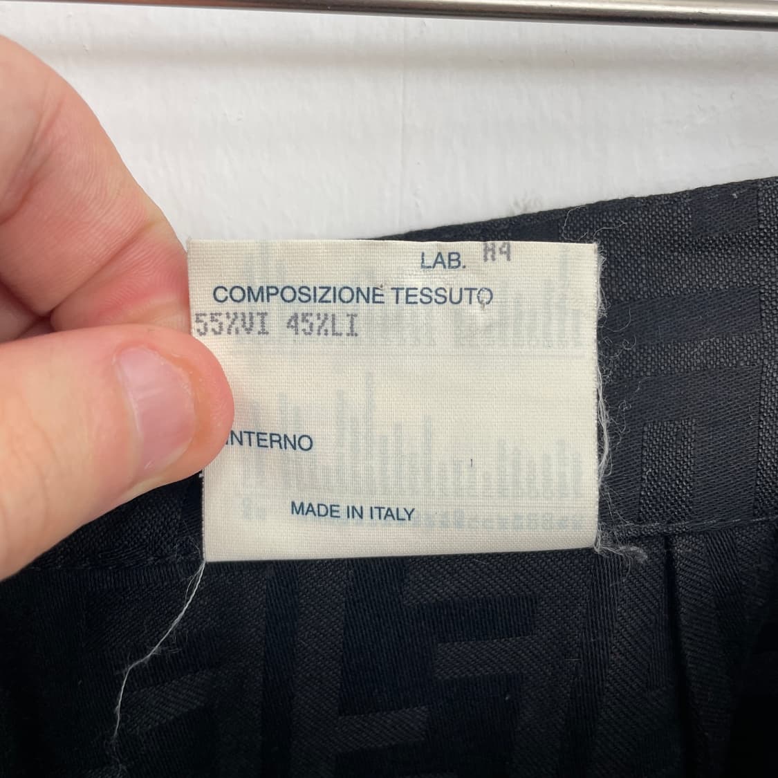 펜디 FF 주카 블랙 와이드 린넨 바지 팬츠 상품이미지9