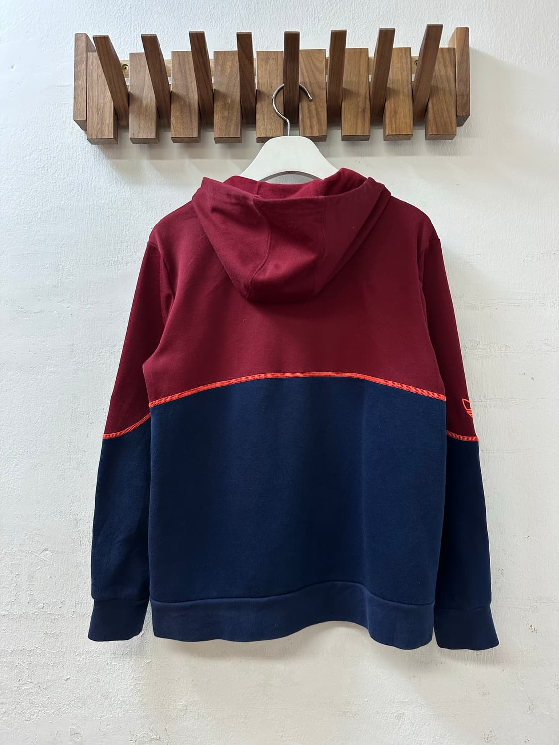 아디다스 Adidas 오리지널스 투톤 트레포일 로고 후드티 상품이미지5