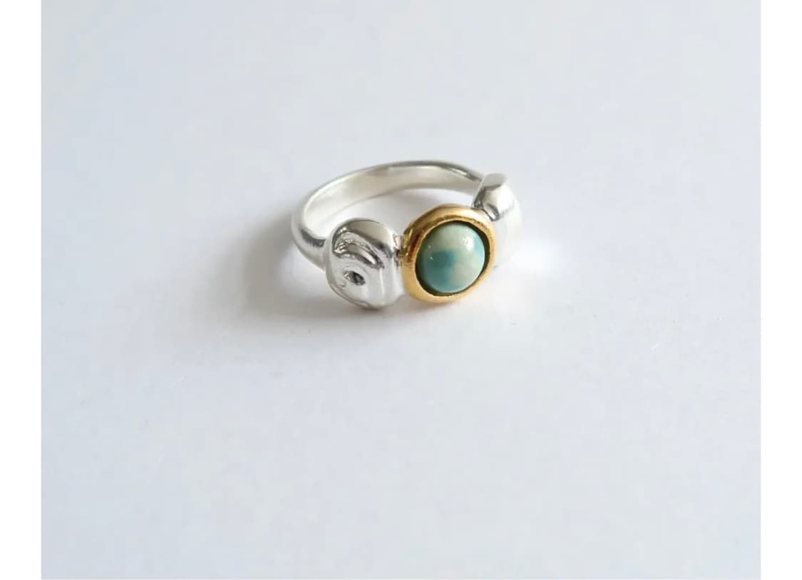 DOL 돌 silver shell stone ring 상품이미지1