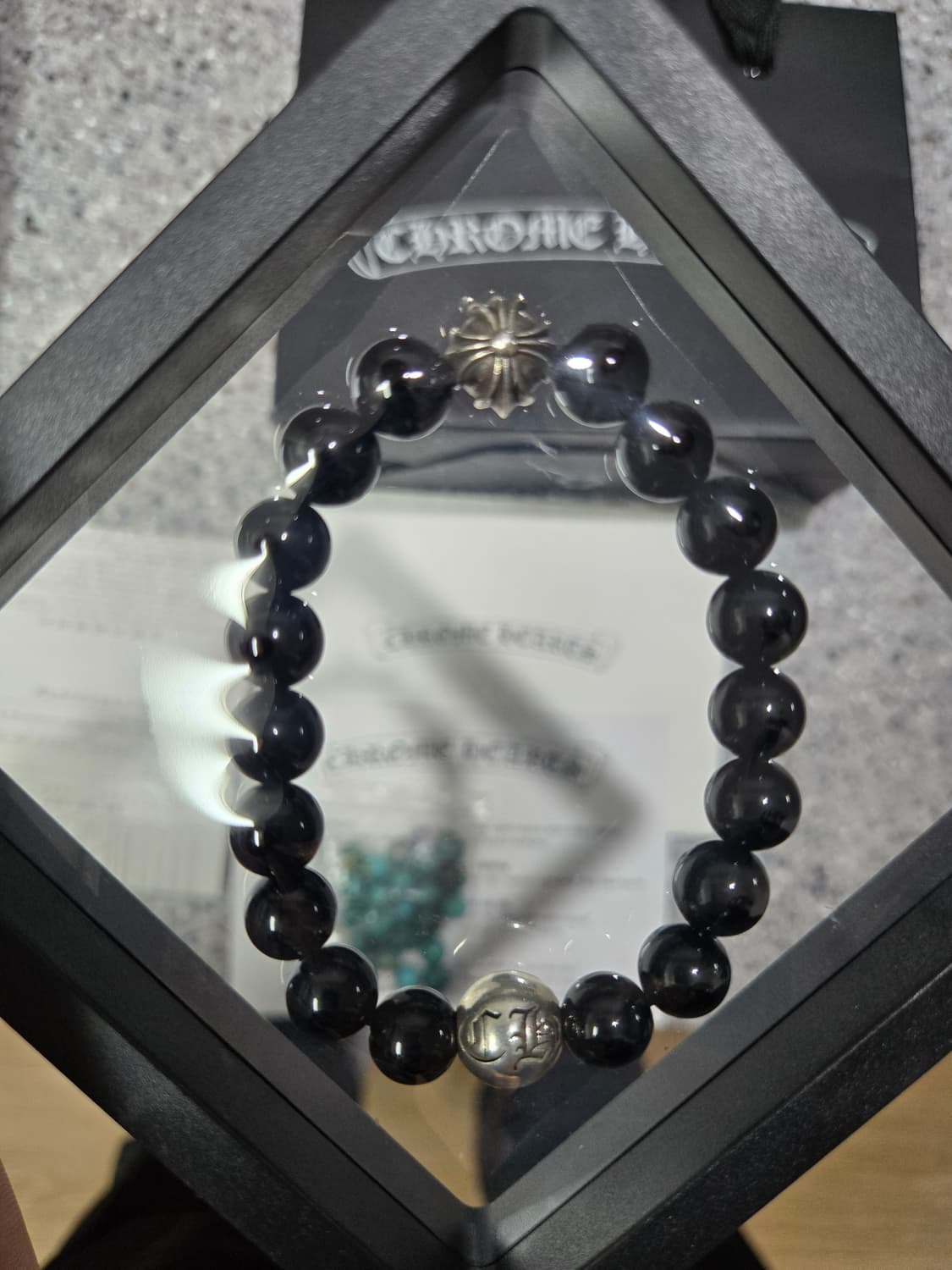 크롬하츠 비즈&터키석10mm팔찌(정품) 상품이미지2